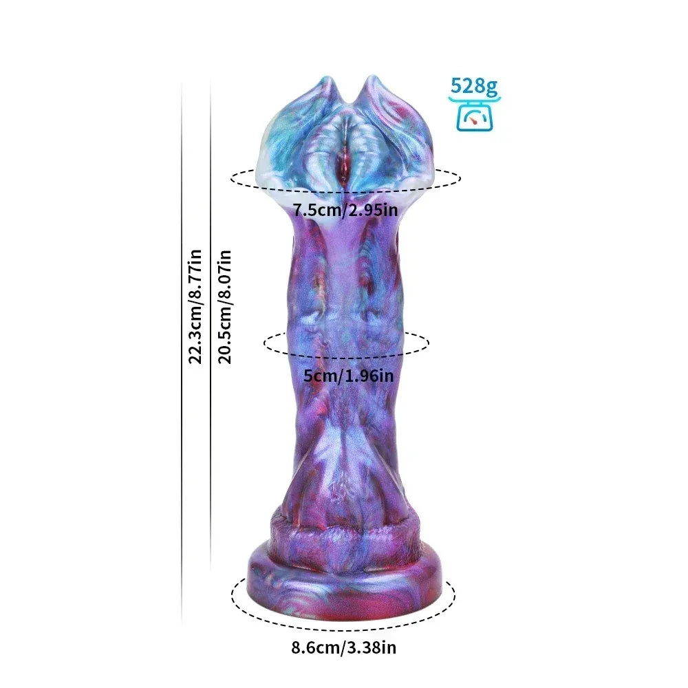 8.7 Inch Thick Silicone Dildo With Suction Cup